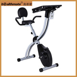 Folding Magnetic Exercise Bike plate Foldable X Bike Home Lose Weight Indoor Cycling Bike with  Computer Desk