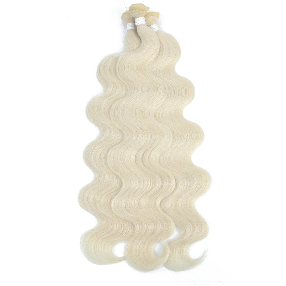 White Body Wave Hair Bundles Synthetic Natural Weave Hair Color #4 Brown Piano Blonde Pink Purple  Blue Hair Extensions