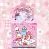 32Pcs/Box Sanrio Blind Box Doll Pencil Eraser Hello Kitty Melody Pochacco Erasers Mystery Box Student Stationery Birthday Gift