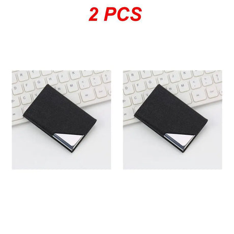 1/2PCS Creative Wallet Waterproof Stainless Steel Metal Box Silver Aluminium Business Id Credit Card Holder Pocket Case Cover