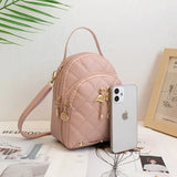 Mini Backpack for Women Cute Swan Hanging Embroidery Small Backpack Purse Girls Leather Bookbag Ladies Satchel Bags