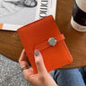 Custom Letters Genuine Leather Wallet Woman Card Holder Folding Fashion Luxury Brand Card Wallet Casual Business Coin Purse