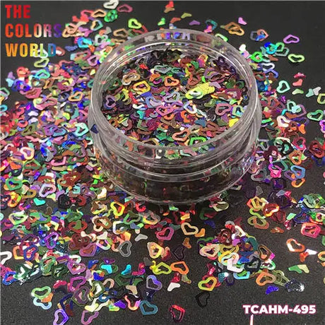 TCT-063 Valentine's Day Mix Heart Glitter Nail Art Decoration Cosmetics Makeup Facepaint  Body Art Glitter Nail Salon Decoration