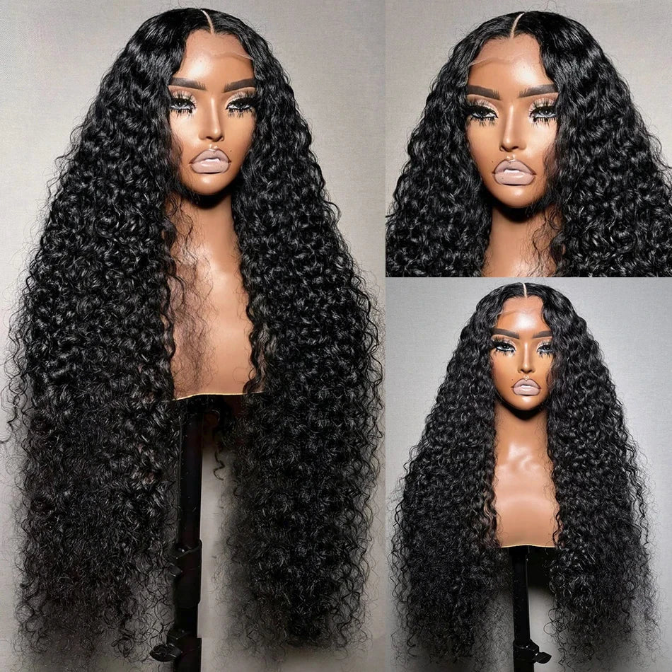 30 32 Inch 13x6 HD Transparent Loose Deep Wave Lace Frontal Wig 250% Curly 5x5 Glueless Wig Water Wave Wigs Human Hair For Women