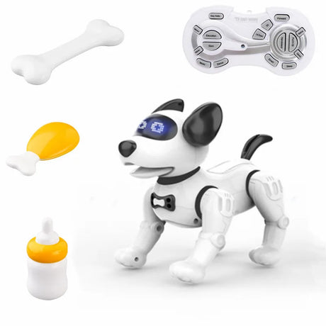 Funny RC Robot Electronic Dog Stunt Dog Voice Command Programmable Touch-sense Music Song Robot Dog Toys for Girls Children's