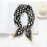 2023 Brand Crinkle Scarf Women Silk Satin Square Neck Tie Hand  Wirst Female Headscarves Bandana Shawl  Leopard Hair Foulard