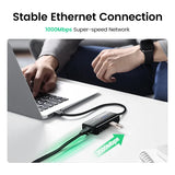 UGREEN USB3.0 Ethernet Adapter 1000Mbps USB RJ45 USB HUB For Laptop Xiaomi Mi Box S/3 Windows Ethernet HUB USB Lan Network Card