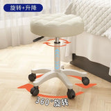 Round Stool Chair for Beauty Salon Barber Shop Adjustable Rotating Lifting With Wheels Beauty Eyelash Stool Chair Furniture