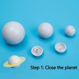 Solar System Model Child Science And Technology Learning Solar System Planet Teaching Assembly Coloring DIY Toys