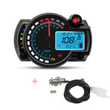 2023 Universal LCD Digital Motorcycle 7Colors Speed Gauge Meter MAX 299KM/H Dashboard New RX2N Odometer Speedometer Instrument