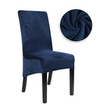 1/2/4/6 Pieces Real Velvet Fabric XL Size Chair Cover Big Size Long Back Europe Style Seat Chair Covers For Restaurant Hotel