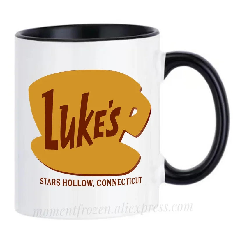 Lukes Luke's Diner Mugs Coffee Mugs Tea Cups Home Decal Friend Gifts Milk Mugen Novelty Coffeeware Drinkware Tableware Teaware