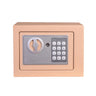 Digital Safe Small Household Mini Steel Safe Currency Vank Safe Deposit Box with Key to Safely Store Cash Jewelry or Documents