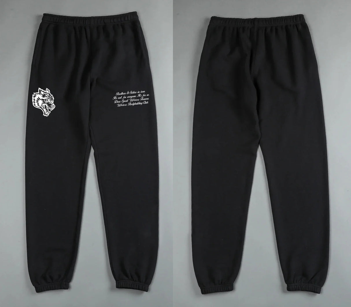 DARC Wolves Joggers Street Pants Casual Warm Oversize Baggy Joggers US Oversize