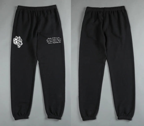 DARC Wolves Joggers Street Pants Casual Warm Oversize Baggy Joggers US Oversize