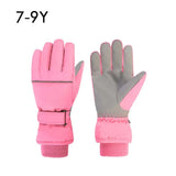 Waterproof Adult Kids Ski Gloves Thick Children Mittens Snowboard Outdoor Snow Child Winter Gloves for Boys Girls Fleece Lining