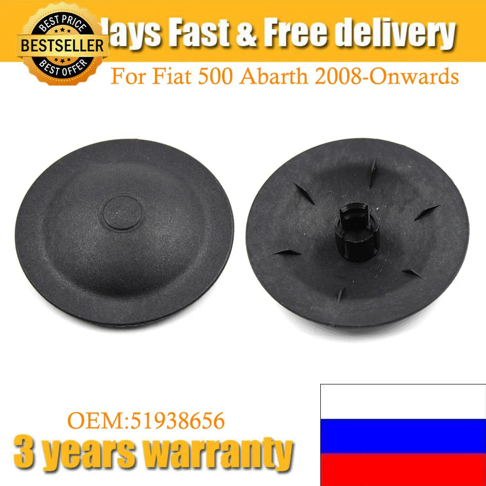 2Pcs Front Shock Absorber Top Mount Nut Cover Replacement For Fiat 500 Abarth 2008‑Onwards Auto Accessories 51938656