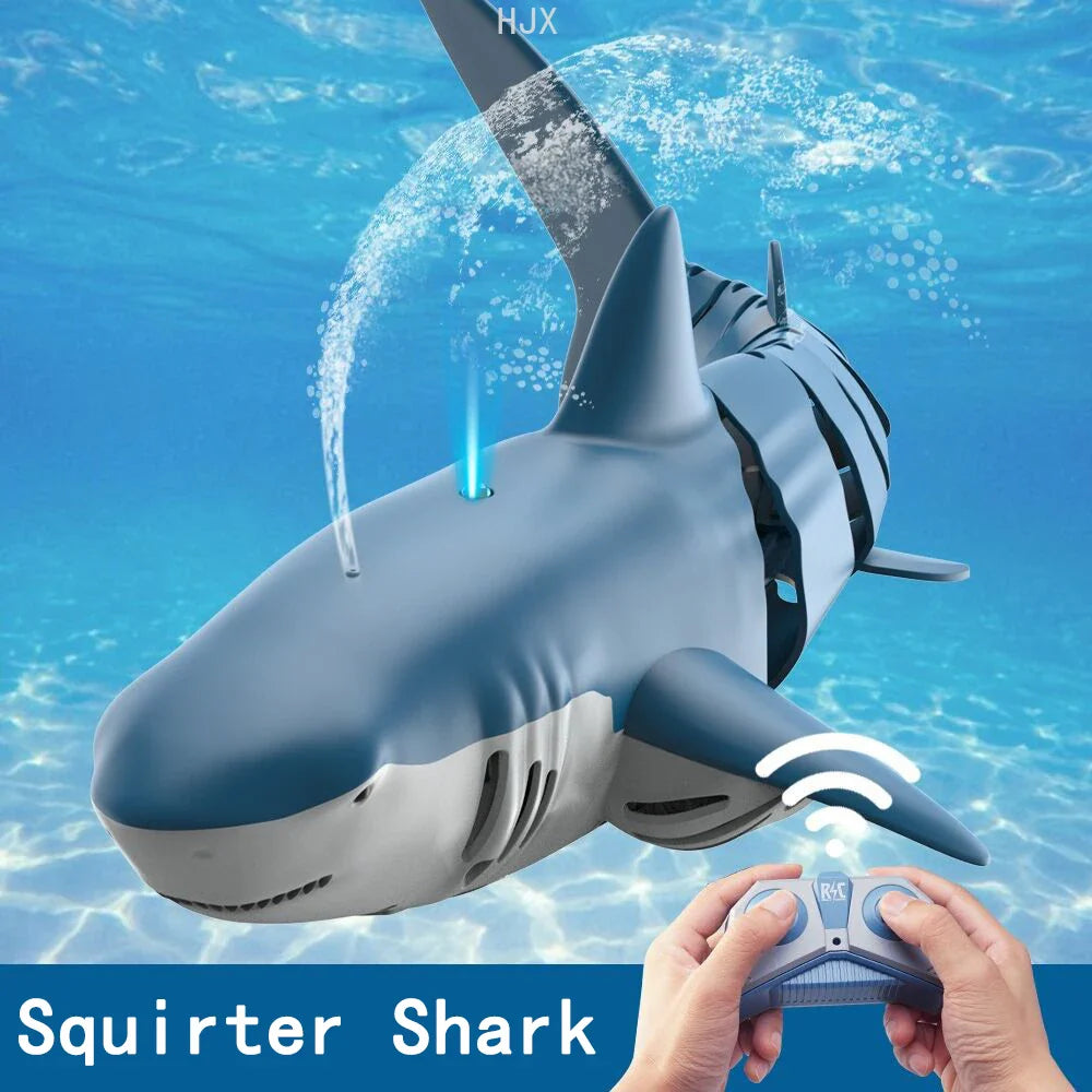 Remote Control Shark Children Pool Beach Bath Toy for Kids Boy Girl Simulation Water Jet Rc Whale Animals Mechanical Fish Robots