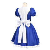 Game Alice Madness Returns Cosplay Costume Halloween Maid Dresses Apron Dress and Socks Women Anime Girl Carnival Party Dress Up