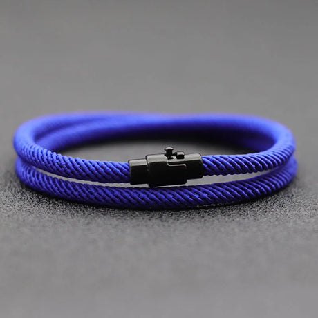 New Minimalist Men Rope Bracelet Double Layer Survival Braclet Homme Accessories Boyfriend Gift Magnet Buckle Pulsera Hombre