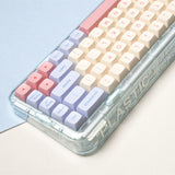 Cute Cotton Candy Keycaps XDA Profile 132 Key Replaceable Support for 61/64/68/78/84/87/96/980/108 Mechanical Keyboards