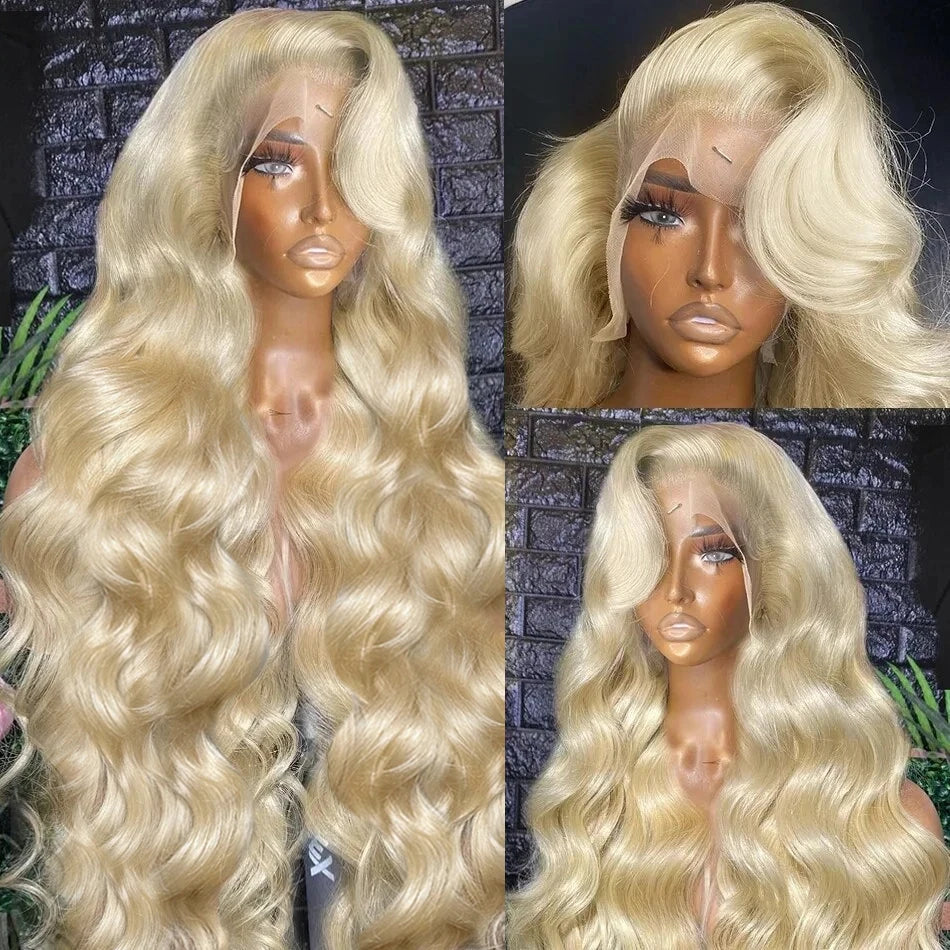 30 40 Inch Blonde 613 HD Body Wave Transparent 13x4 Lace Front Wigs Glueless 13x6 Lace Frontal Wigs 5x5 Closure Human Hair 250%