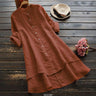 Oversized Cotton Linen Dress for Women Summer Plus Size Blouse Skirt Vestidos Large Size Female Clothing Solid Loose Long Dress