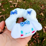 Kawaii Lolita Hairpin Cinnamoroll Sanrio Plush Cartoon Cute Hair Tie Bow Headwear Rubber Band Girls Jk Hair Ring Head Rope