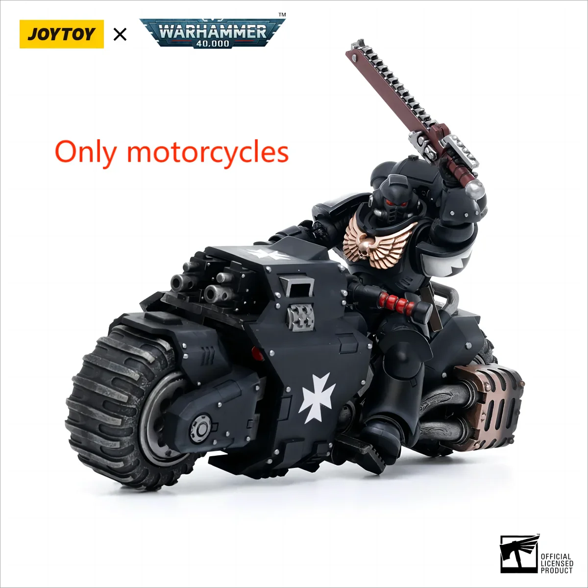 [IN-STOCK] JOYTOY Anime WARHAMMER 40K 1/18 Action Figure Black Templars Outriders Collection Military Model Free Shipping