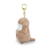 Cute Otters Holding Fish Plushie Keyrings Lightweight Hanging Pendant Props For Schoolbag Key Wallet