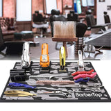 Barber Tools Magnetic Mats Anti-slip Flexible Rubber Scissors Storage Pad Salon Countertop Heat Resistant Hairdresser Organizer