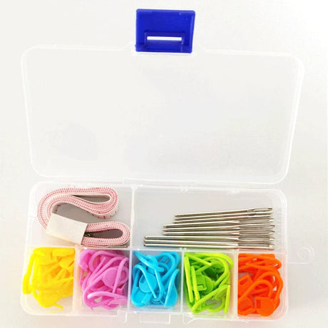 1set Color  Plastic Locking Stitch Markers Marker Buckle Marker  Counter Mark Crochet DIY Sewing Tools  Knitting Tools Supplies