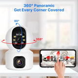 Hiseeu 2K 4MP PTZ IP Camera WIFI Wireless Smart Home Security Surveillance Camera Two-way Audio Baby Pet Monitor Video Record