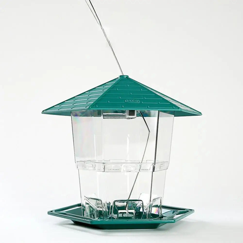 Bird Food Feeder  Durable Large Capacity Sturdy  Outdoor Hanging Wild Bird Feeder Garden Supplies