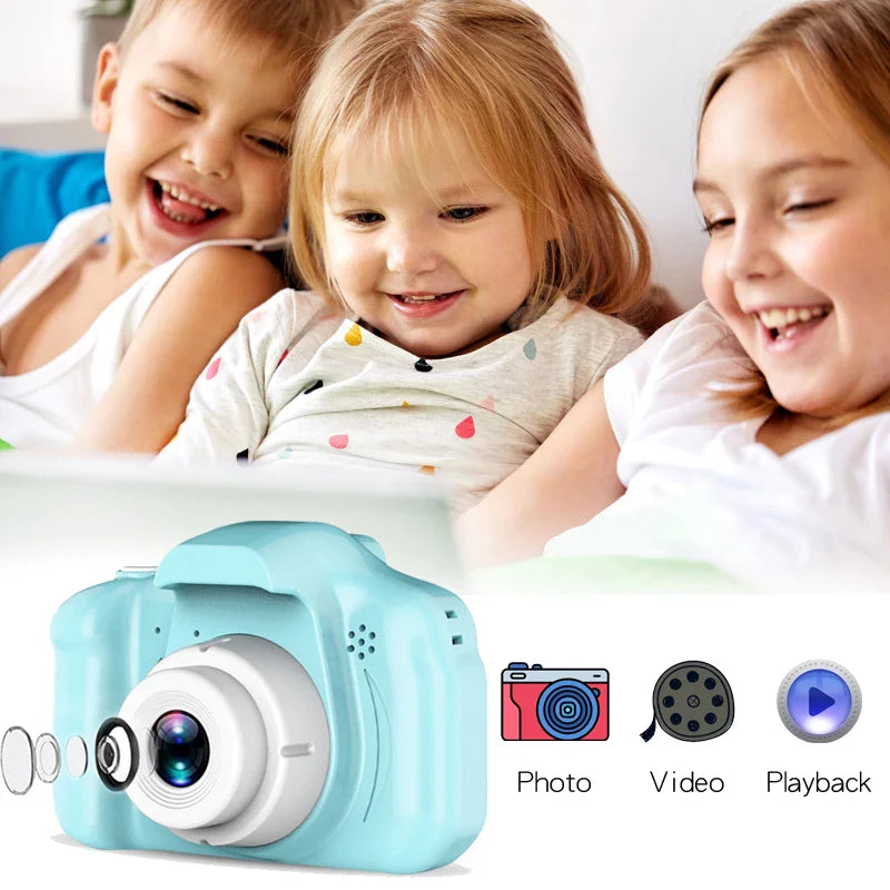 Toy Cameras for Kids 1080P HD Screen 2inch Electric Toys for Baby Children Educational Mini camara de fotos infantiles de niño