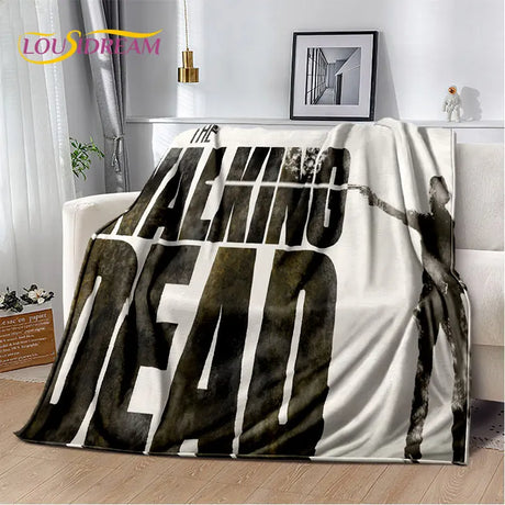 The Walking Dead Horror Soft Plush Blanket,Flannel Blanket Throw Blanket for Living Room Bedroom Bed Sofa Picnic Cover Bettdecke