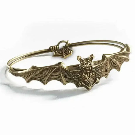 Gothic Halloween Bat Bracelet Male Retro Creative Personalized Spider Web Pendant Bracelet Party Jewelry Accessories Gifts