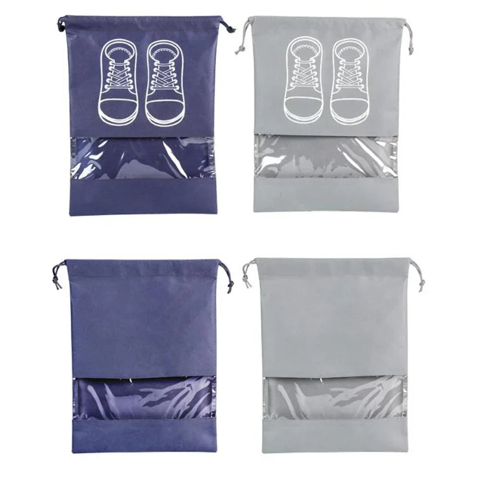 Waterproof Shoe Storage Bag, Thicken Non-woven Fabric, High Quality, Travel, Moisture-proof, Dustproof, Customized Logo, 10Pcs