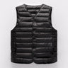 New Winter Men Down Cotton Vest Pocket Coat Sleeveless Puffer Vest Jacket Thin Warm Lightweight Down Jacket Waistcoat Unisex