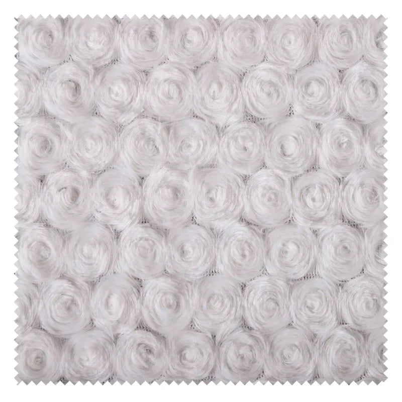 White Plush Fabric Soft and Thick Home Textile Coat Clothing Designer Cloth Diy Apparel Sewing Meters Pure Polyester Material