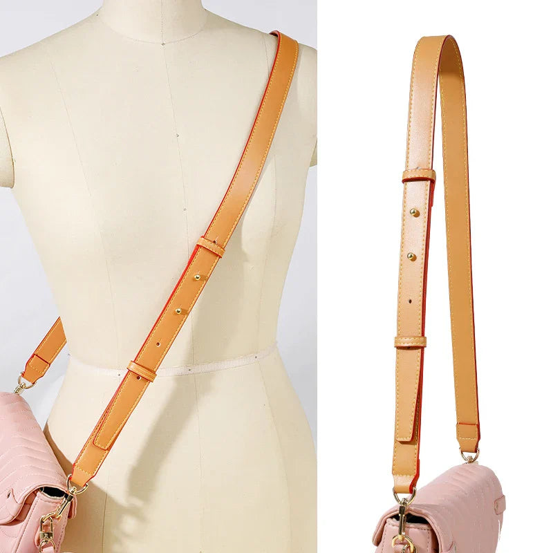 100% Genuine Leather 105CM Bag Strap for LV Neverfull Bags Adjustable Handbags Straps Crossbody Replacement Bag Accessories