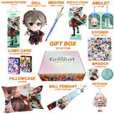 Genshin Impact Xianyun Navia Fontaine Furina Neuvillette Wriothesley Focalors Baizhu Kaveh Gift Box Include Keychain Doll Pillow