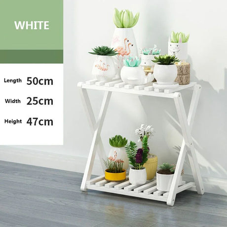 Wooden Multilayer Flowerpot Organizer Flower Holder Balcony Stand Pots Display Shelf Plant Stand Living Room Outdoor Furniture