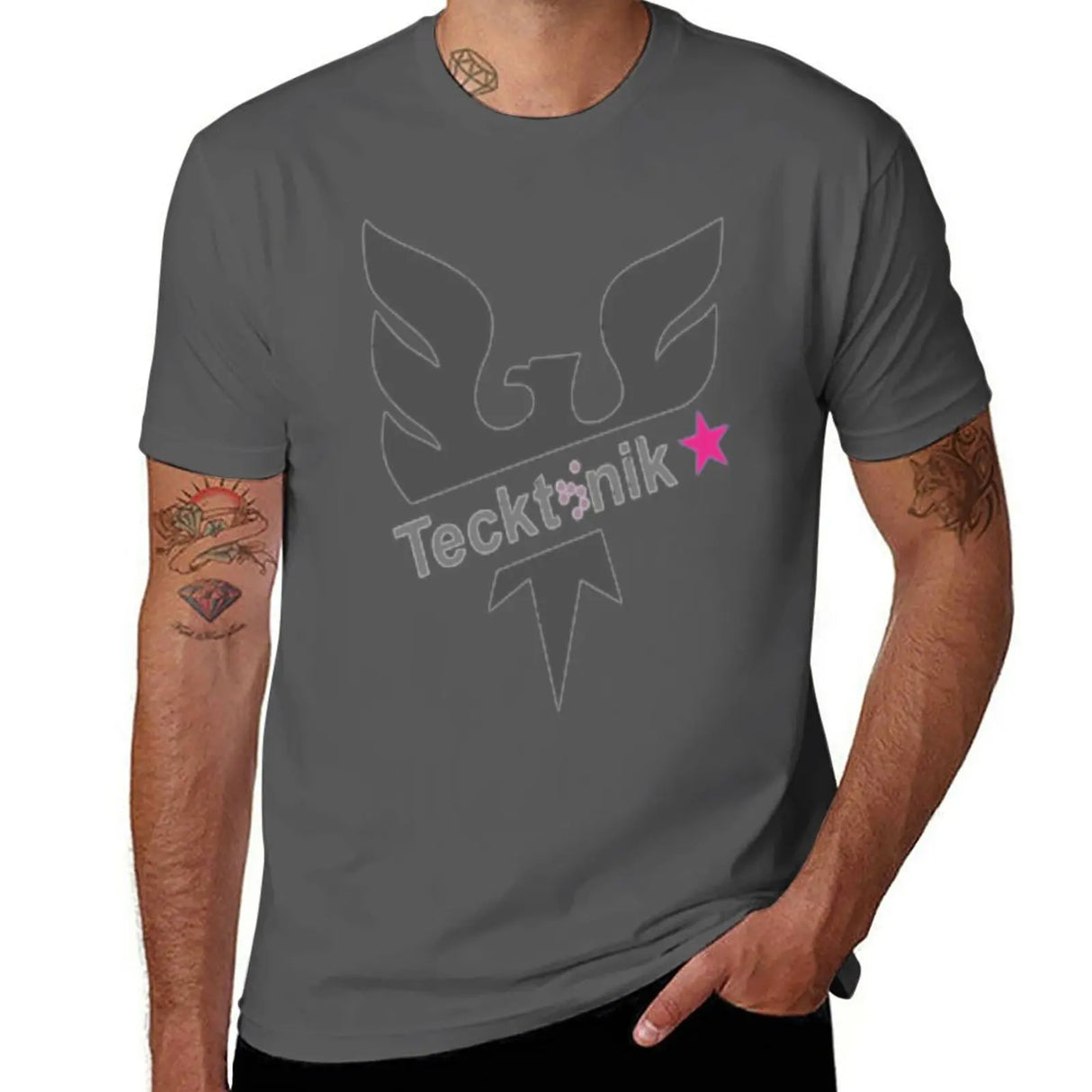 New Tecktonik Dance Style T-Shirt graphics t shirt customized t shirts mens plain t shirts