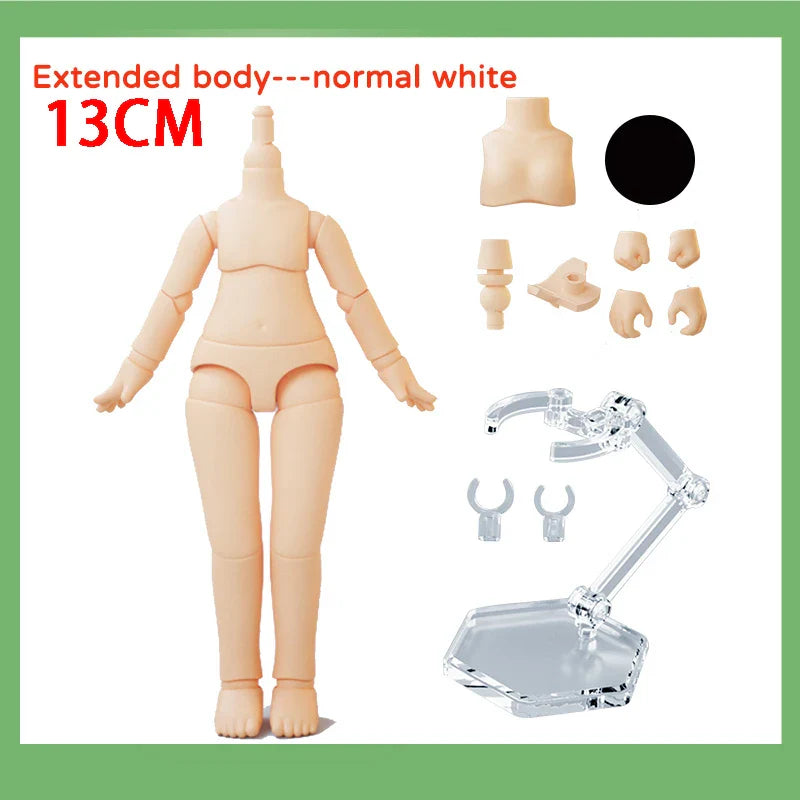 YMY 2nd Generation Doll Body Ob11 Doll Spherical Removeable Joint Body Doll For Penny, GSC, Molly, Obitsu 11, NendoroidS Head