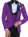 2023 Men 3 Pieces Suits For Men Custom Made Groom Groomsmen Tuxedos Wedding Men Suit Terno Masculino(Jacket+Pant+Vest)