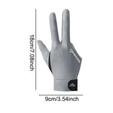 1pcs Polyester Spandex Snooker Billiard Cue Glove Pool Left Hand Open Three Finger Accessory 3 Fingers Pool Billiard Gloves