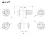 GOLDIX GDX370 Bicycle Hub Sealed Bearing 6-bolt Disc Brake Straight Pull 32 Holes Ratchet 36T BOOST MTB Hub for Shimano