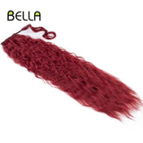 Bella Curly Synthetic Hair Ponytail Extensions 30 Inch Long Curly Ponytail Clip In Hair For Women Wrap Around