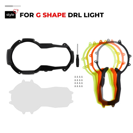 New Motorcycle Headlight Protector For BMW R1200GS GSA R1250GS LC Adventure With 4 Colours Fluorescent Cover 2013-2024